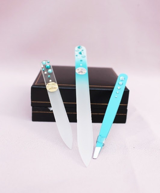 Nail files with Swarovski crystals mont bleu